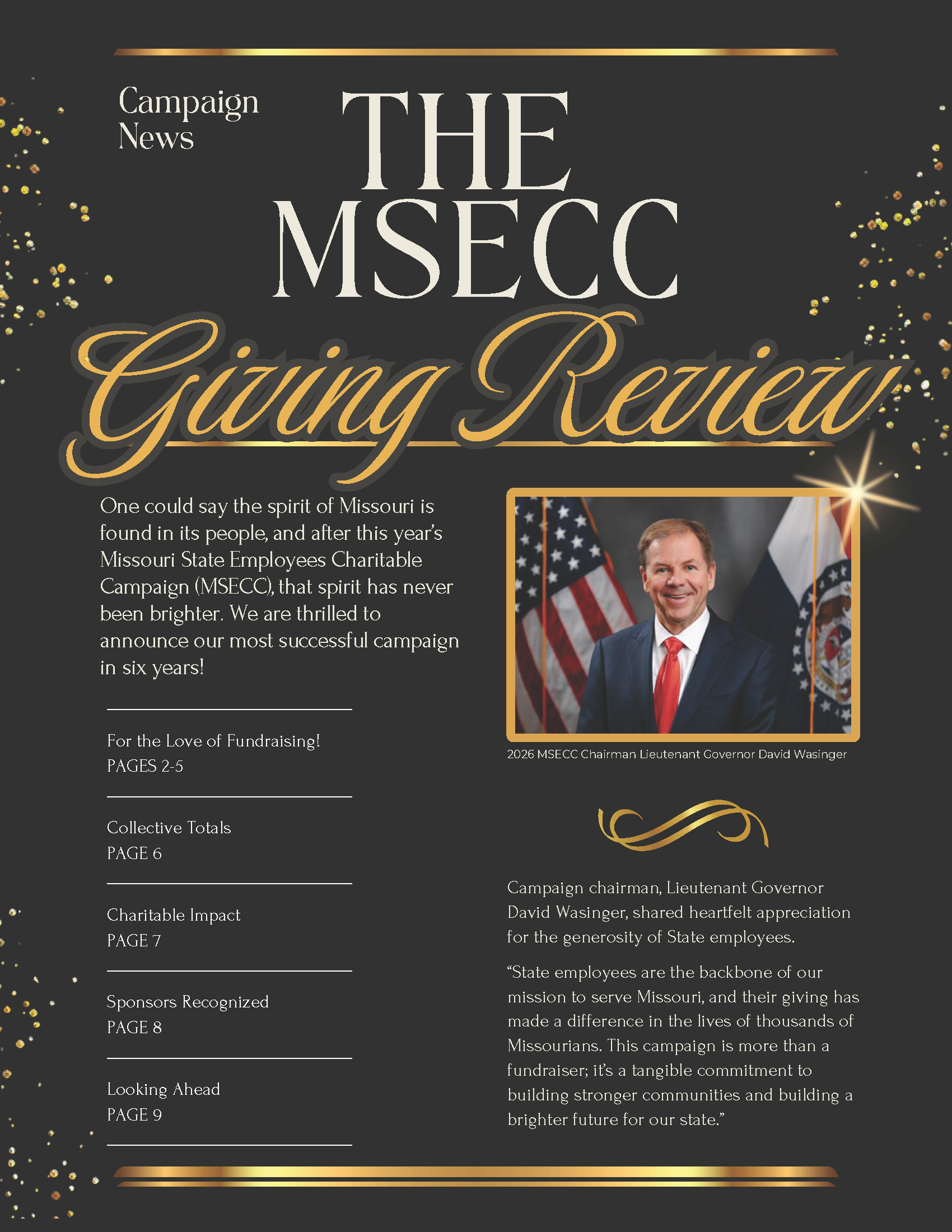 The MSECC Giving Review Newsletter